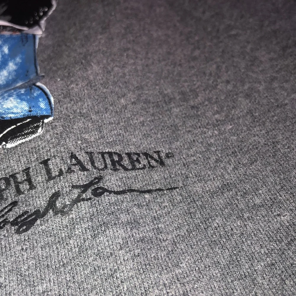 Ralph Lauren Polo Bear by RALPH LAUREN Gray Hoodie Tuxedo Bear Polo Bear
